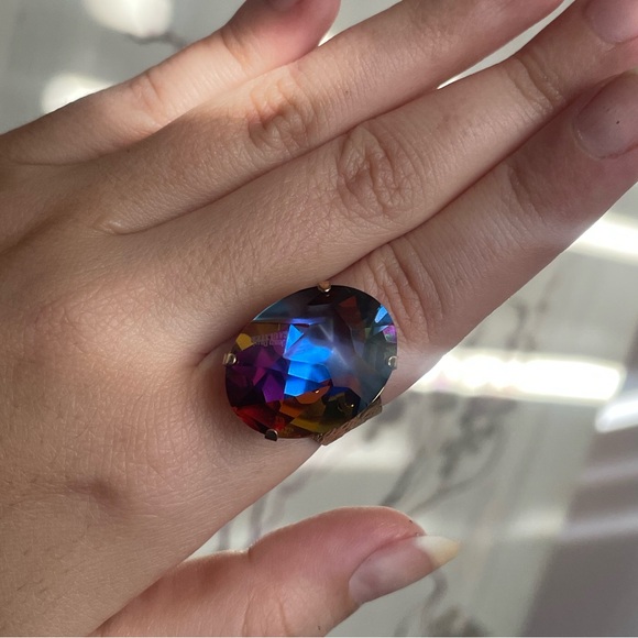 Mystic Swarovski Statement Ring signed by Jean Paul Gaultier - Picture 5 of 8